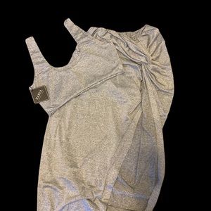 2 piece, stylish & comfy midi skirt set